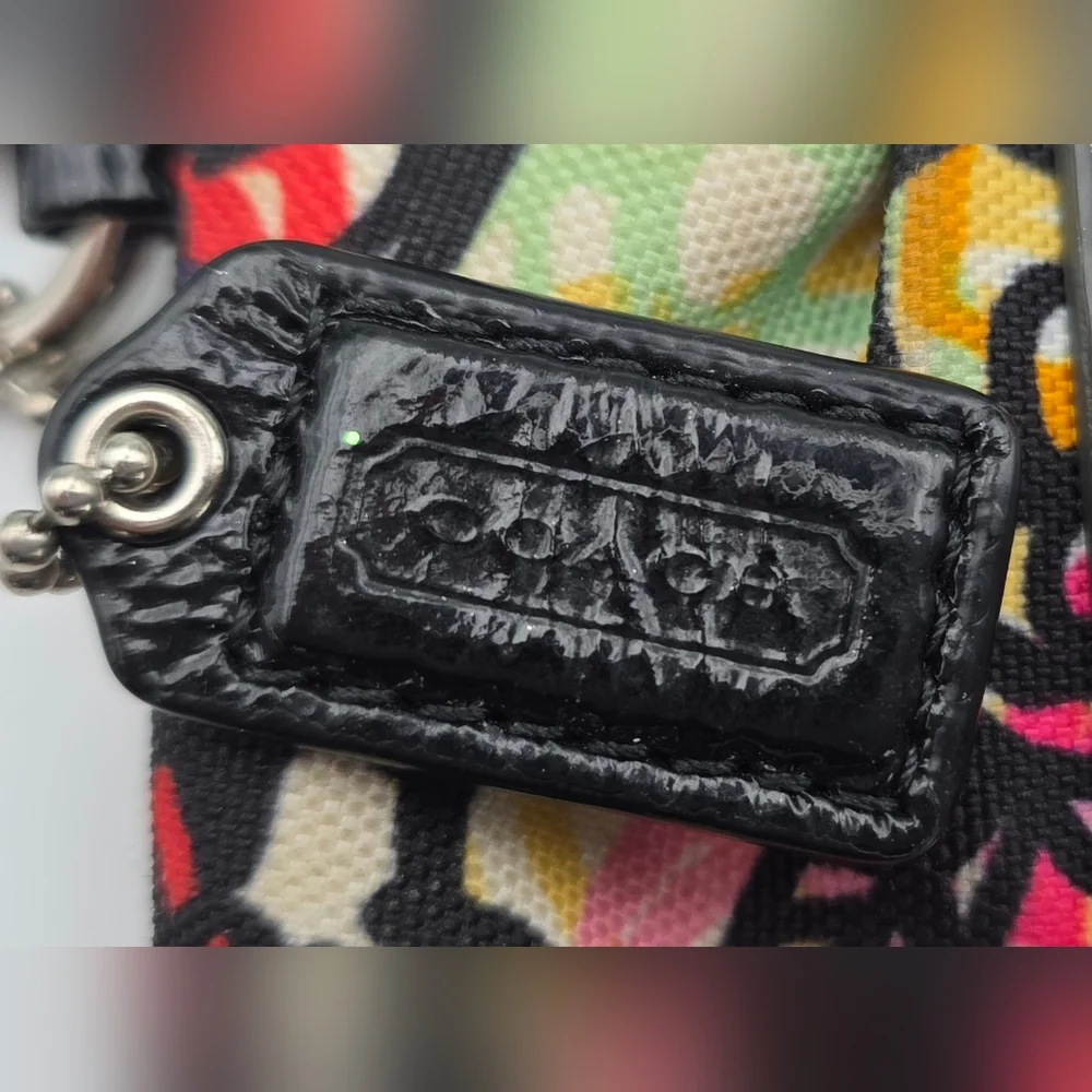 Coach Poppy Graffiti Flower Wristlet